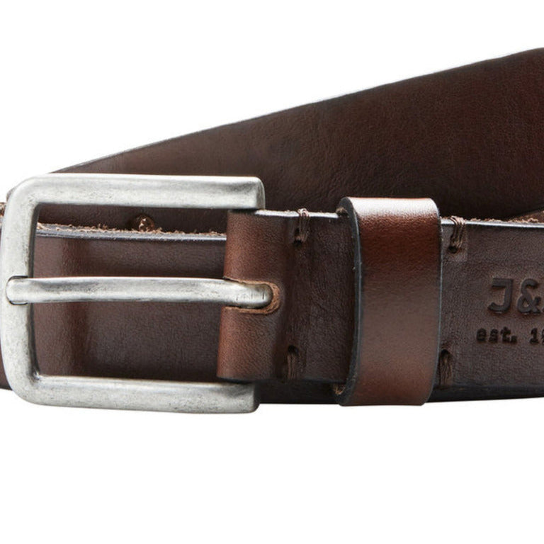 JACLEE LEATHER BELT NOOS - 12111066 - Black Coffee