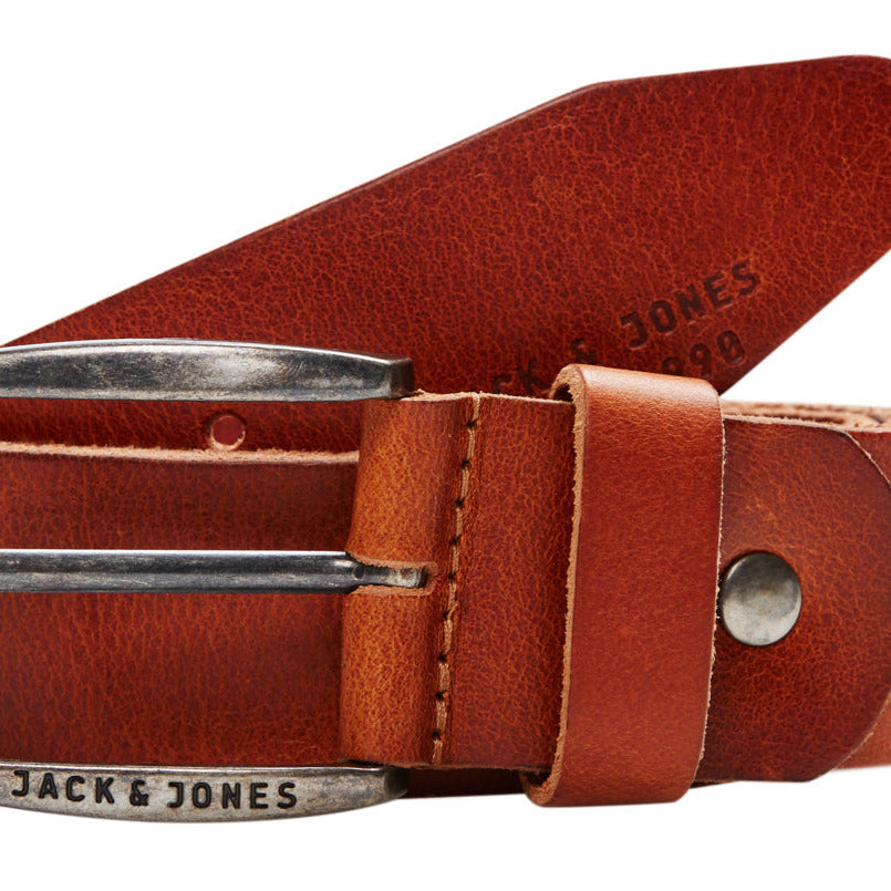 JACPAUL LEATHER BELT NOOS - 12111286 - Mocha Bisque