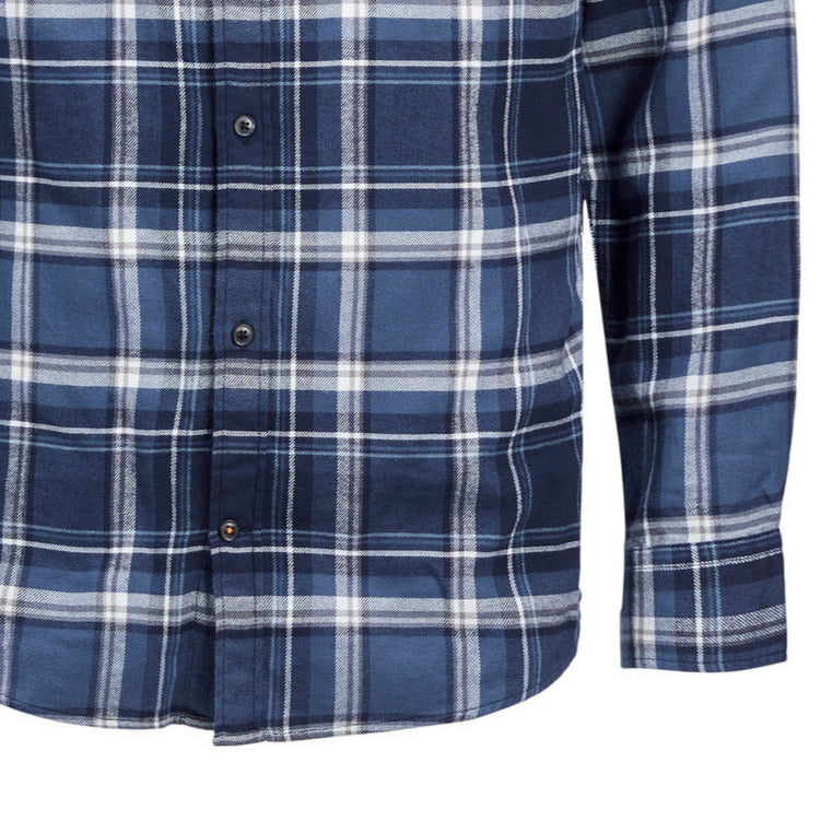 JJECLASSIC CHECK SHIRT L/S AU22 SN - 12209098 - Navy Blazer