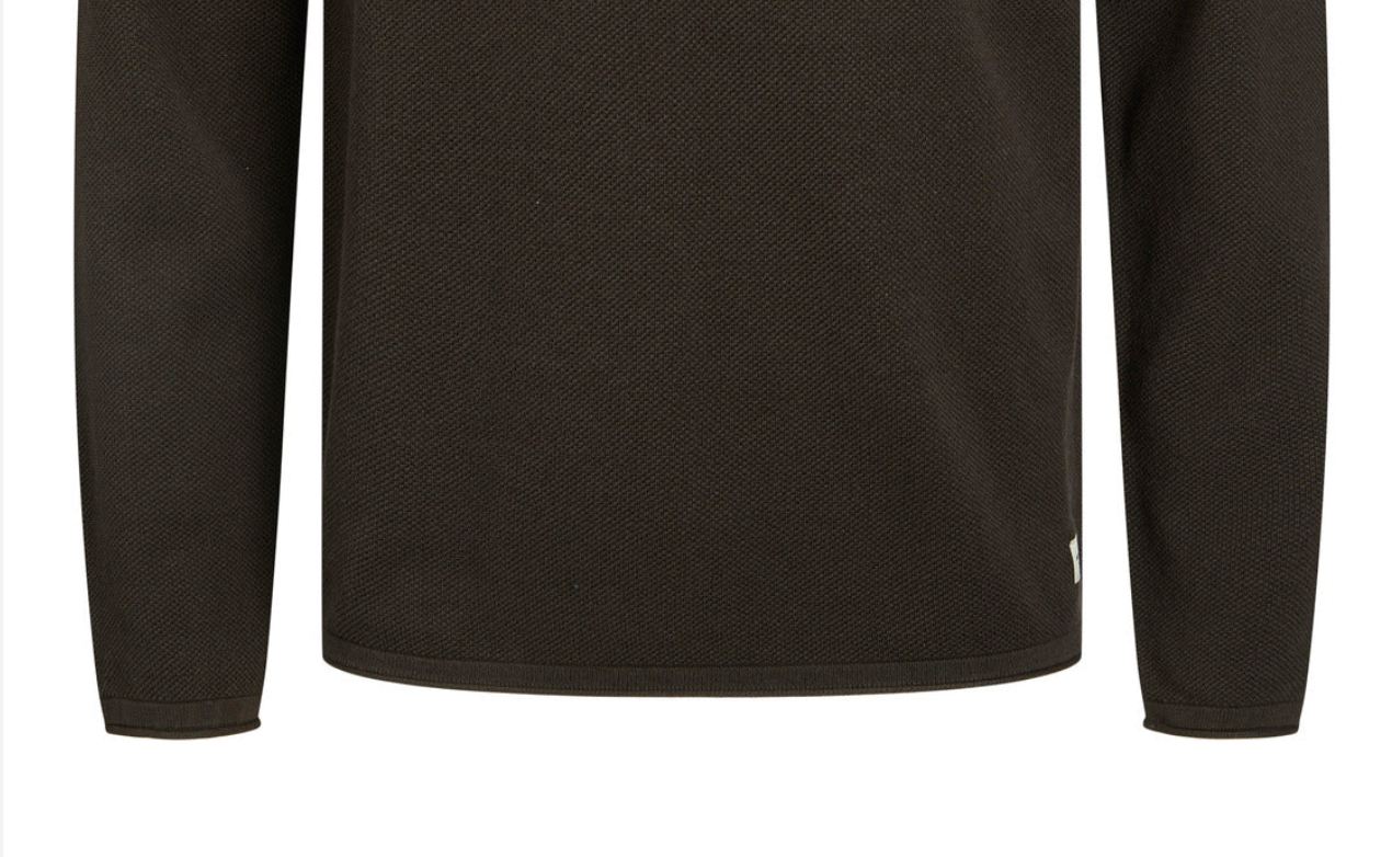 JJEHILL KNIT CREW NECK NOOS - 12157321 - Mulch