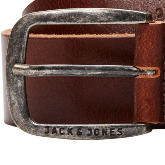 JACPAUL LEATHER BELT NOOS - 12111286 - Black Coffee