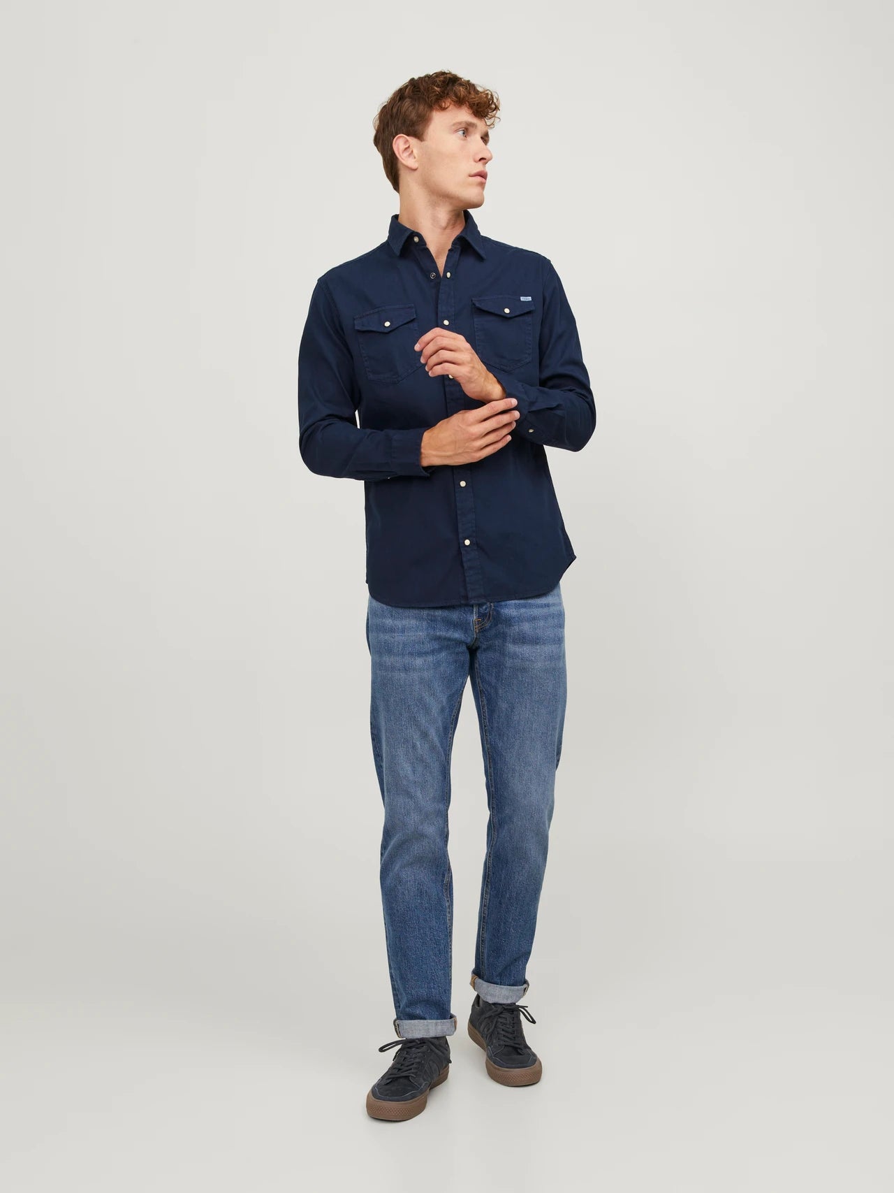 JJESHERIDAN Shirts - Dark Navy