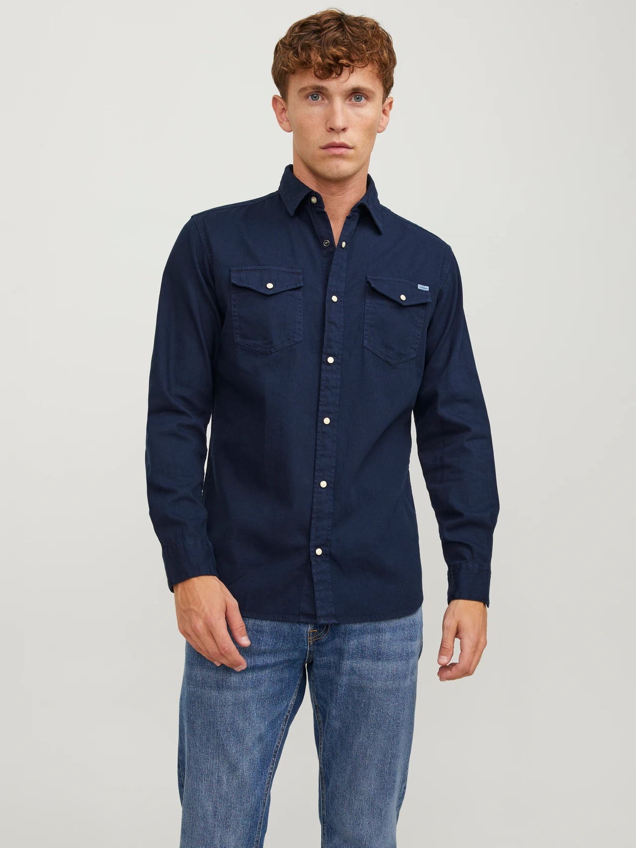 JJESHERIDAN Shirts - Dark Navy