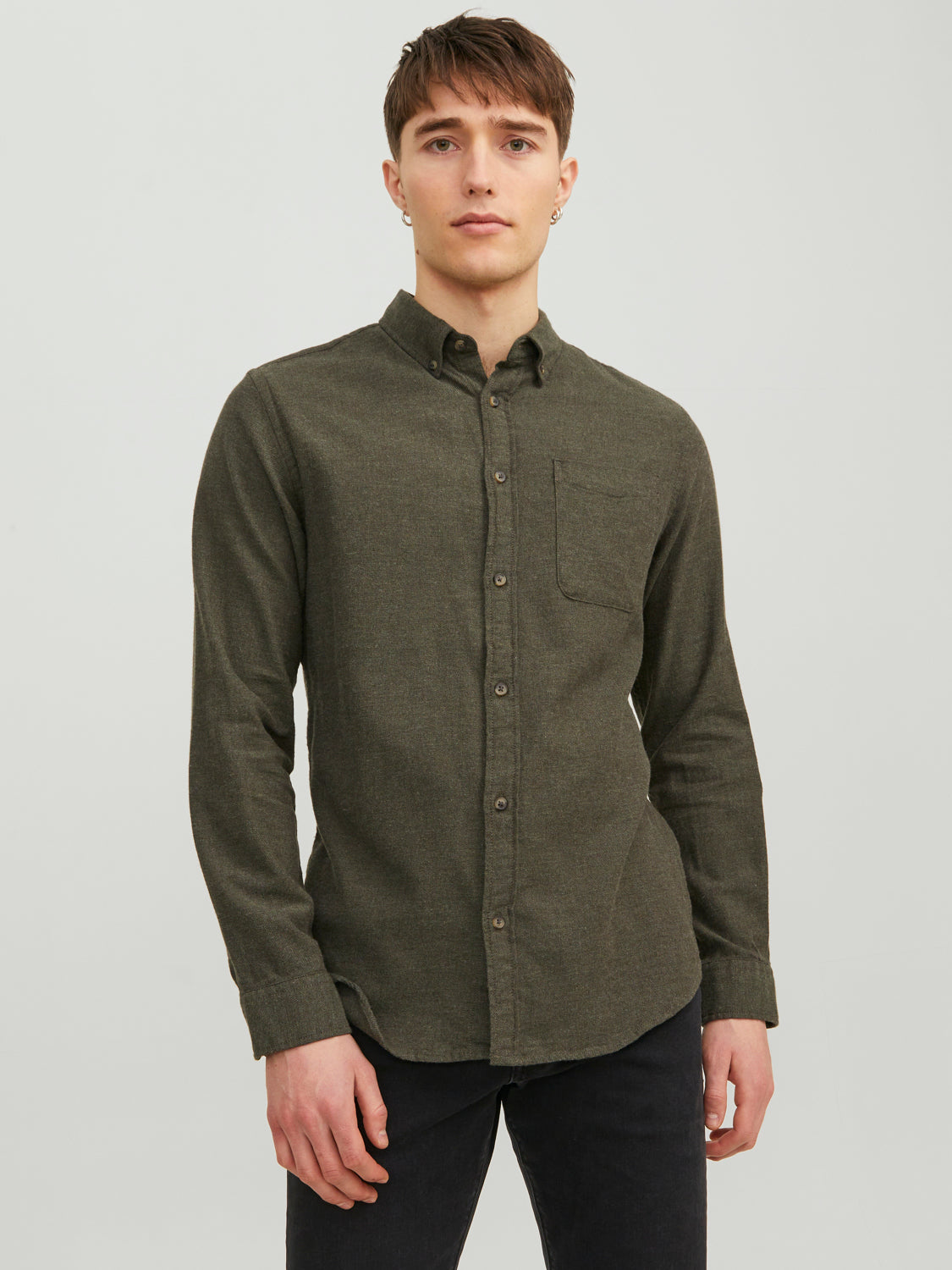 Jack & Jones PREMIUM JPRBLUBROOK LS NOOS - Hemd - dried herb/grün Jack & Jones PREMIUM JPRBLUBROOK LS NOOS - Hemd - dried herb/grün