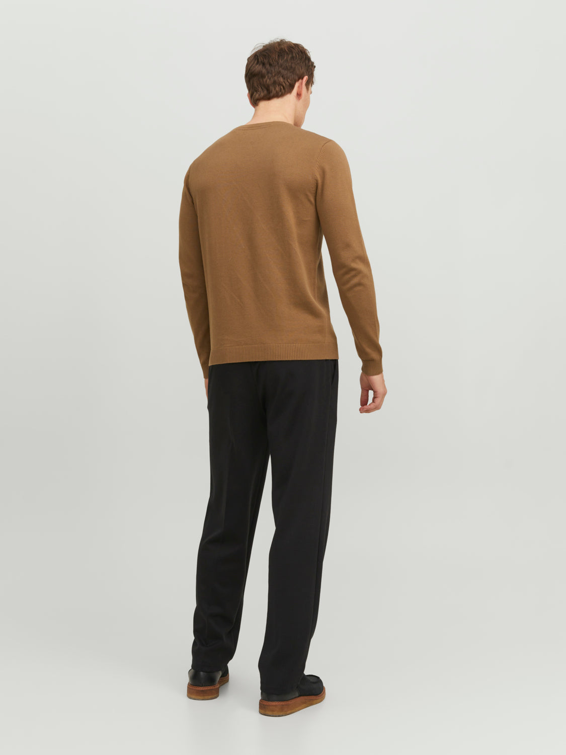 JJEBASIC KNIT CREW NECK - Otter