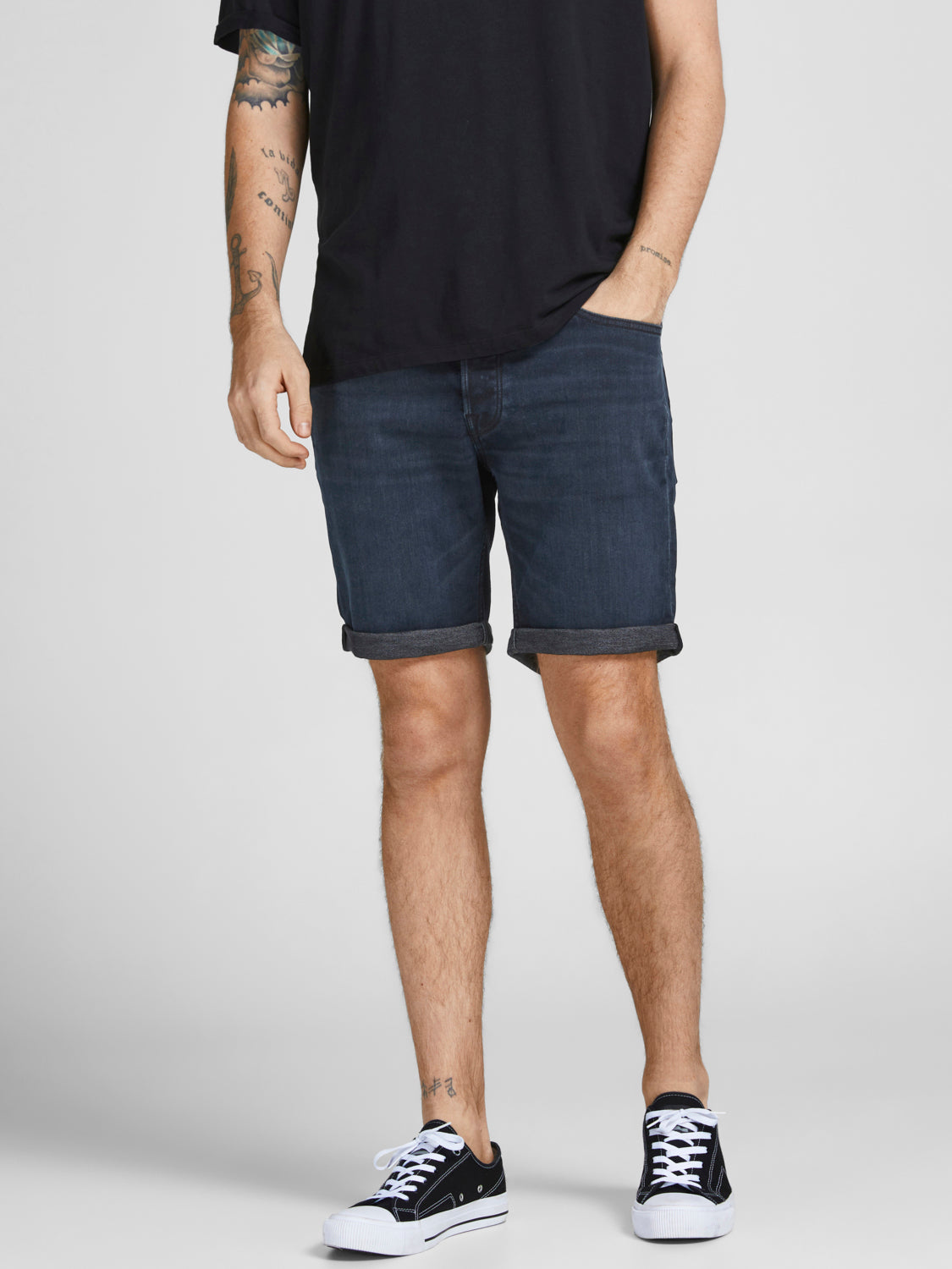 Jack and jones discount indigo knit shorts