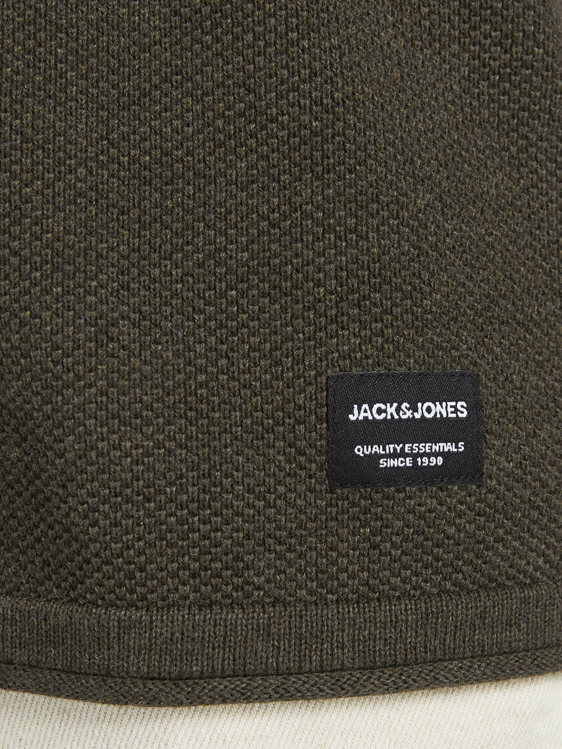 JJEHILL KNIT CREW NECK NOOS - 12157321 - Olive Night