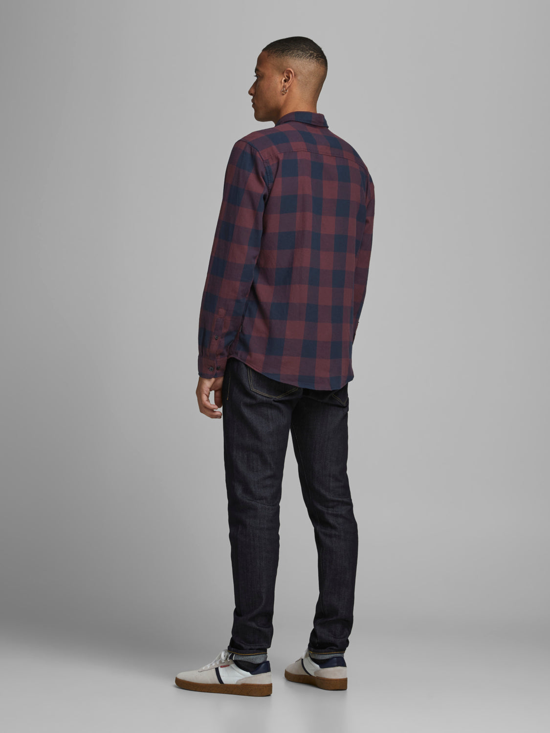 JJEGINGHAM TWILL SHIRT L/S NOOS - 12181602 - Port Royale