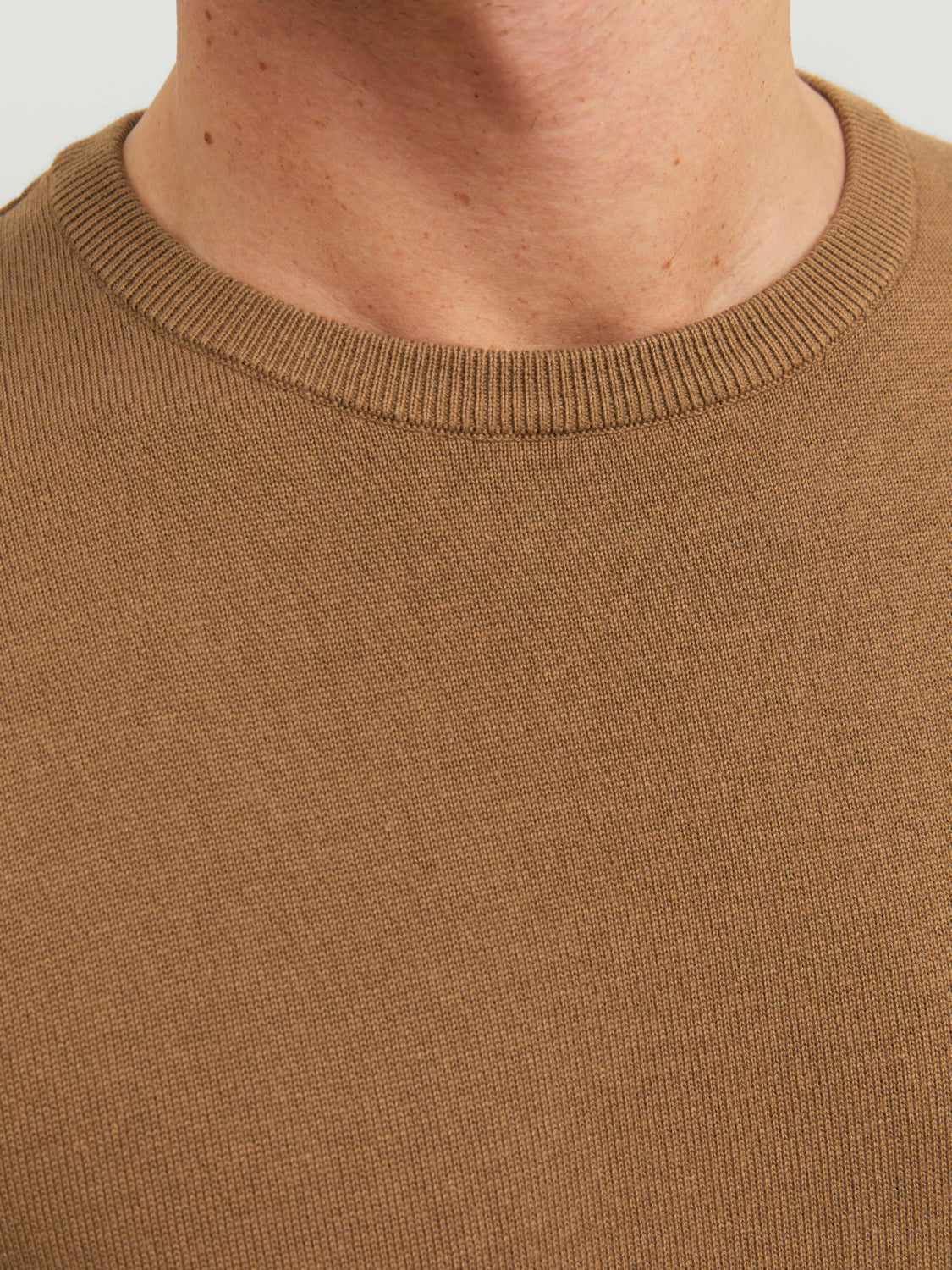 JJEBASIC KNIT CREW NECK - Otter