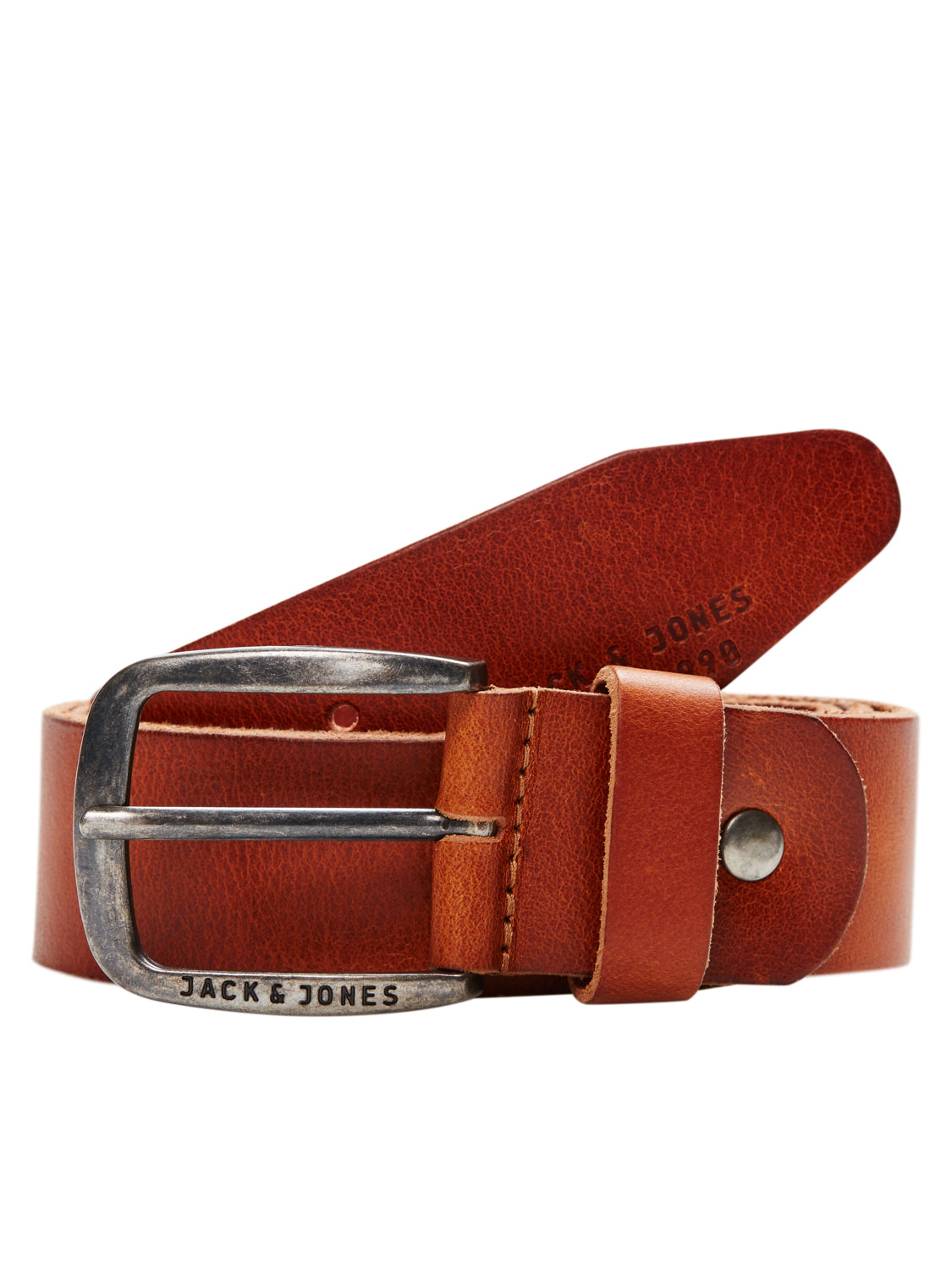 JACPAUL LEATHER BELT NOOS - 12111286 - Mocha Bisque