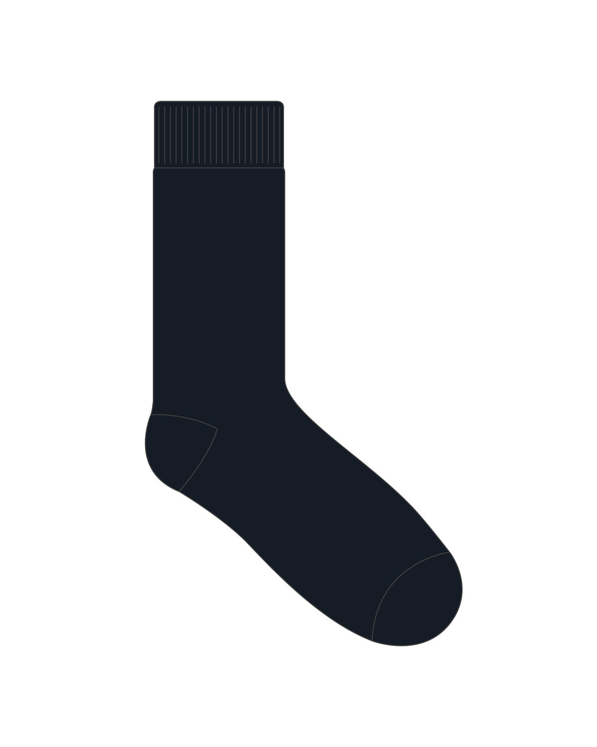 JJJENS SOCK NOOS - Black Navy
