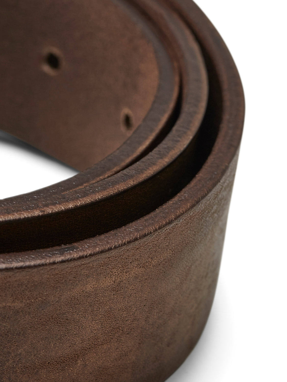 JACVICTOR LEATHER BELT NOOS - 12152757 - Mocha Bisque