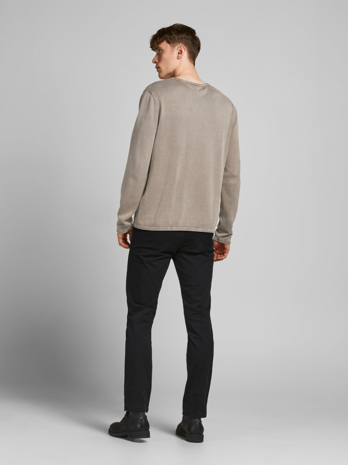 JJELEO KNIT CREW NECK NOOS - 12174001 - Crockery