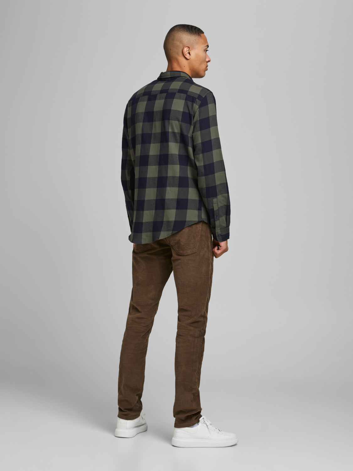 JJEGINGHAM Shirts - Dusty Olive