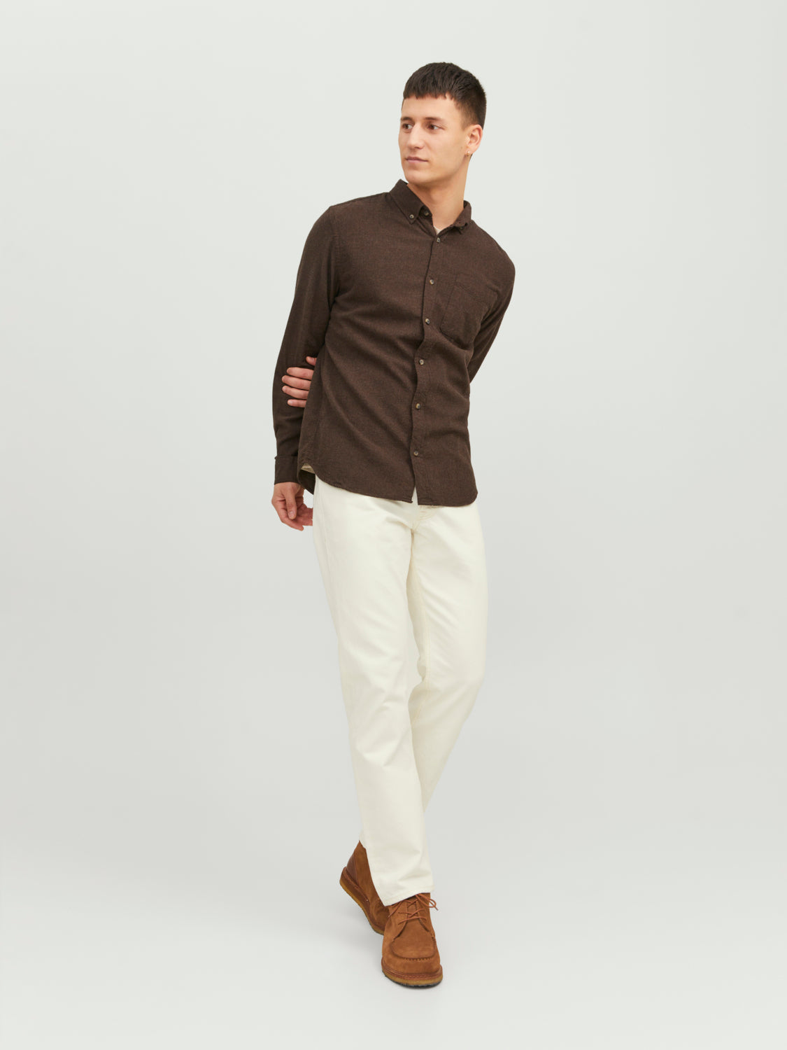JJECLASSIC Shirts - Seal Brown