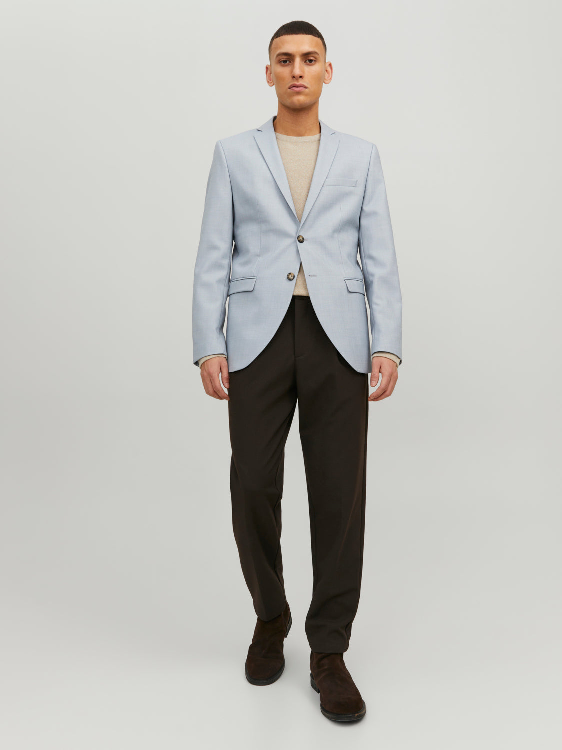 JPRSOLARIS BLAZER NOOS - 12141107 - Cashmere Blue