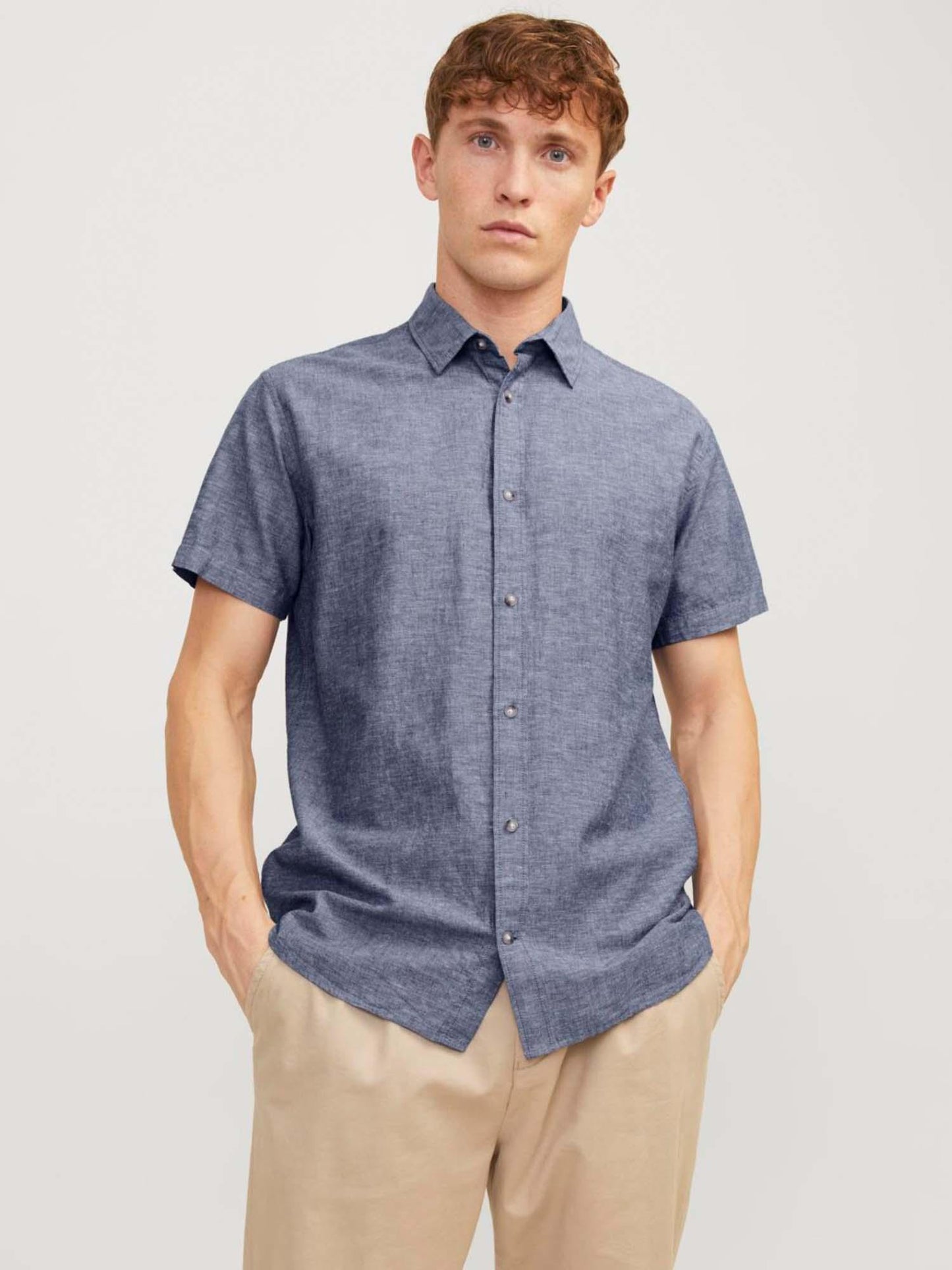 12248383-JJESUMMER LINEN SHIRT-COMFORT FIT SHIRT