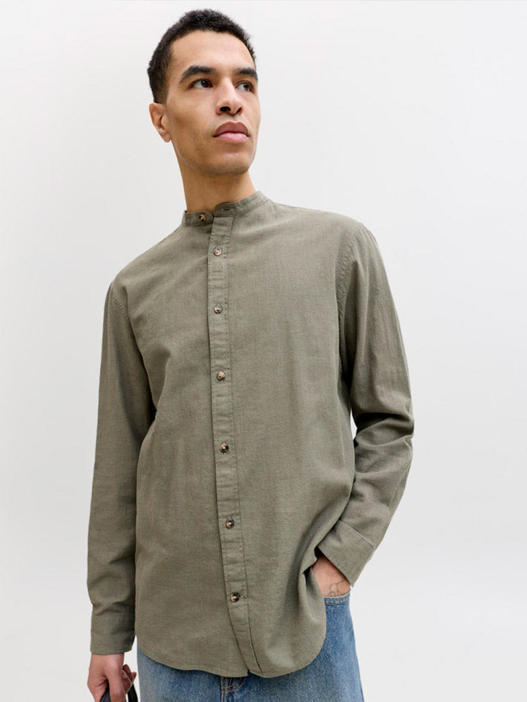 JJESUMMER Shirt - Dusty Olive
