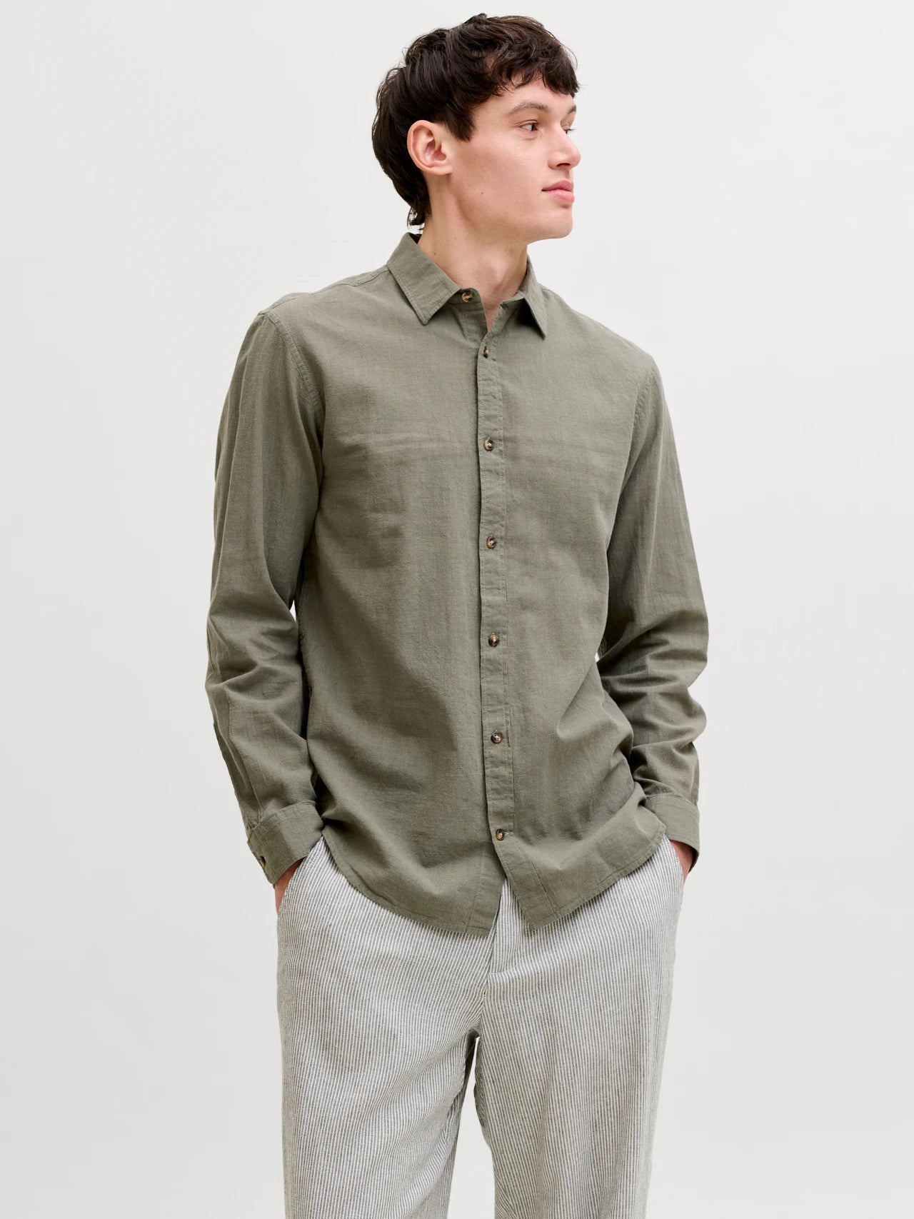JJESUMMER Shirt - Dusty Olive