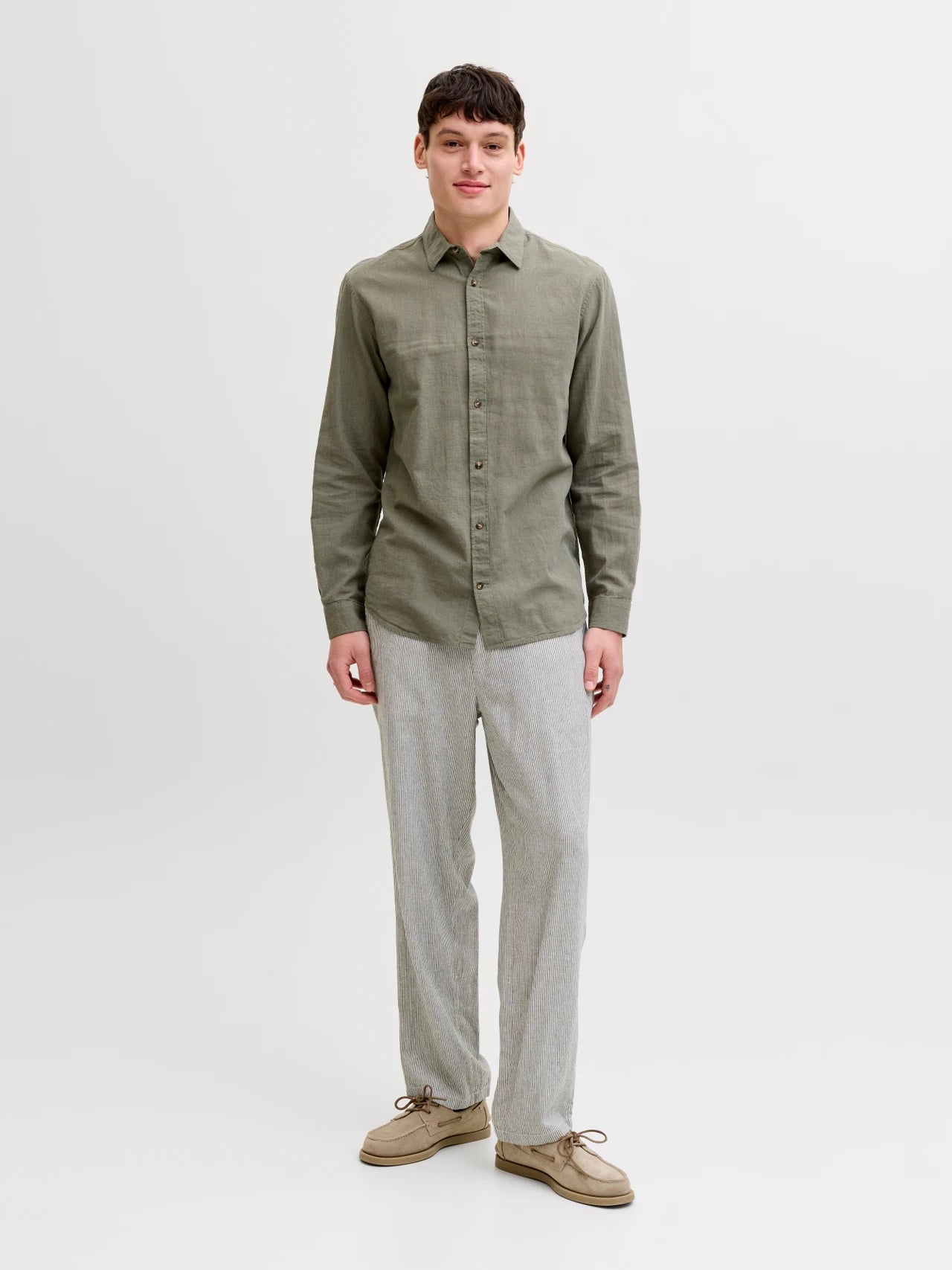 JJESUMMER Shirt - Dusty Olive