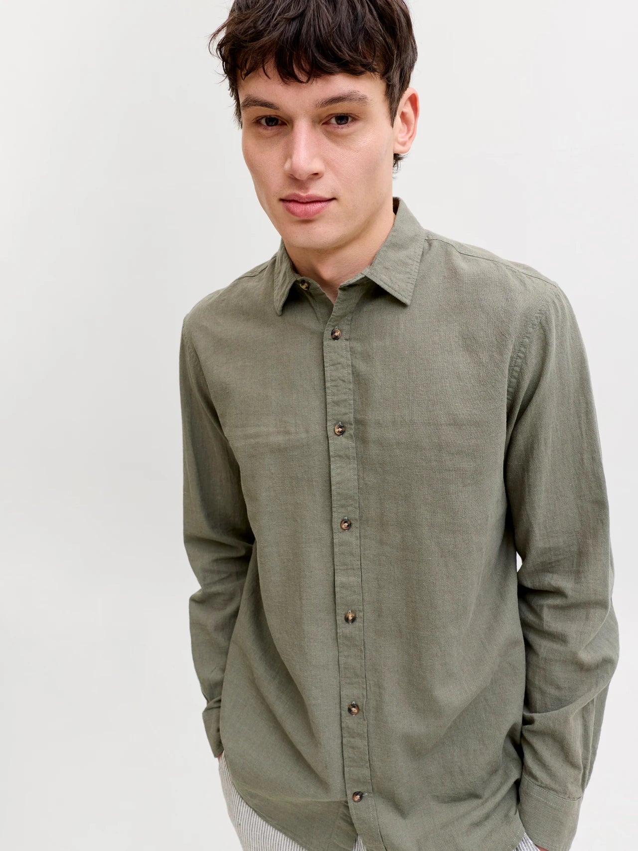 JJESUMMER Shirt - Dusty Olive