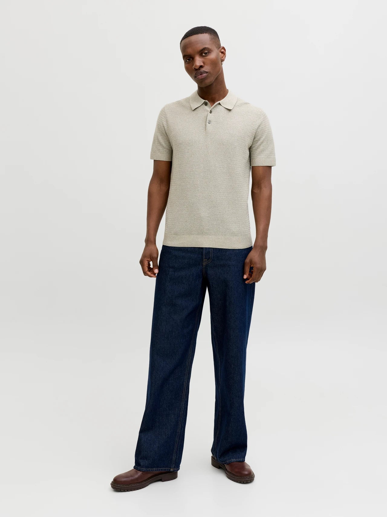 JPRBLURILEY Knit Polo-Shirt - Mermaid