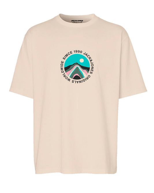 Maglietta Casual Danese Jack Jones Hombre JACK&JONES JORLAFAYETTE AOP Tee SS Crew Neck MNI, Camiseta Niños, Sky Captain Jack Jones México Jack & Jones T Shirt Uomo