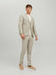 JPRRIVIERA LINEN BLAZER SLIM FIT SN - Petrified Oak