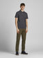 JJEPAULOS Polo Shirt - Dark Gray Melange