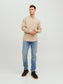 JJEBAND MELANGE SHIRT LS SN - 12235975 - Oatmeal