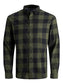 JJEGINGHAM Shirts - Dusty Olive