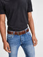 JACPAUL LEATHER BELT NOOS - 12111286 - Black Coffee