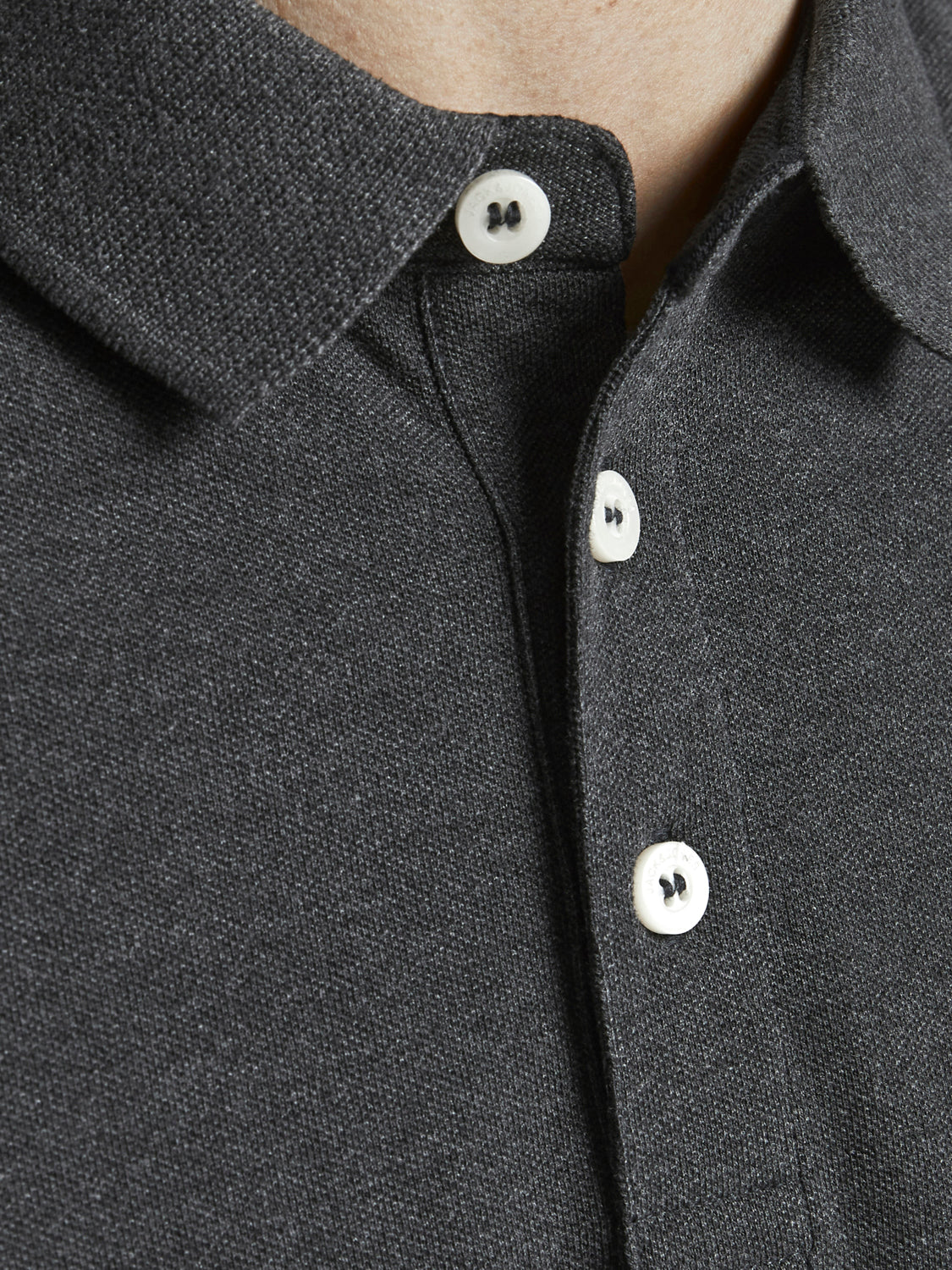 JJEPAULOS Polo Shirt - Dark Gray Melange