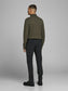 JJEEMIL KNIT ROLL NECK NOOS - 12157417 - Olive Night