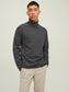 JJEHILL KNIT ROLL NECK NOOS - 12210931 - Dark Grey Melange