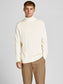 JJEEMIL KNIT ROLL NECK NOOS - 12157417 - Cloud Dancer