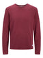 JJELEO KNIT CREW NECK NOOS - Hawthorn Rose